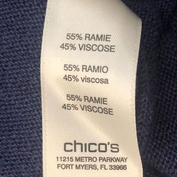 Chico’s High Low Crisscross Back Sweater size 12 - Picture 8 of 13